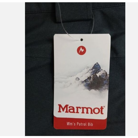 Marmot Women's Patrol Gore-Tex Bibs Ski Pants Size M Waterproof Black $450 New - Picture 6 of 11